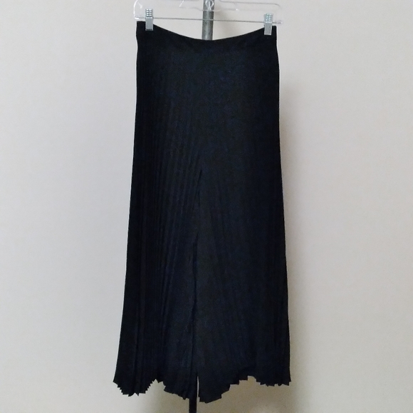 NWT - ZIMMERMANN Black Fanned Pants Wide-leg Cropped Pants, size 4 - Picture 8 of 14